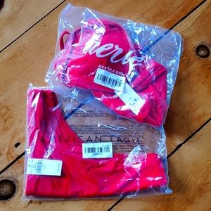 American Eagle red bikini S